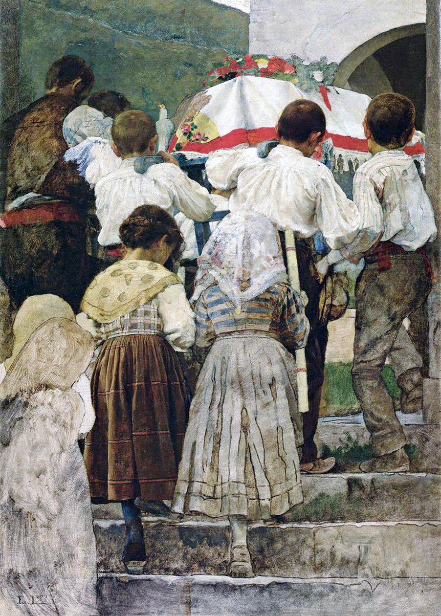 O enterro de uma criança, Itália de Luigi Nono