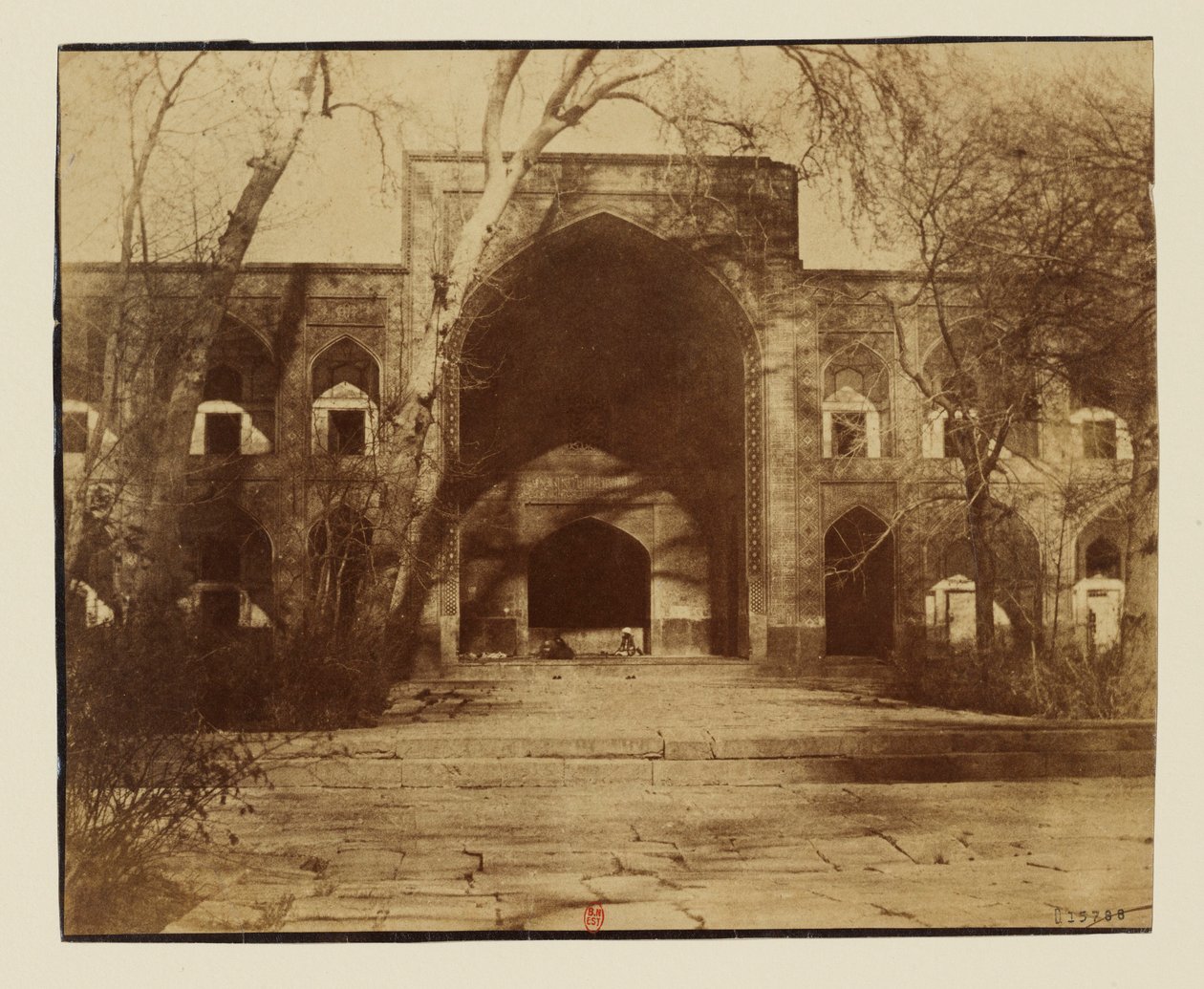 Isfahan, faculdade de Medresseh Maderi Shah Sultan Hussein madrasa da mãe de Shah de Luigi Pesce