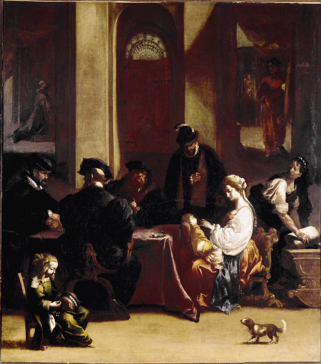 Milagre de um santo (óleo sobre tela de Luigi Miradori