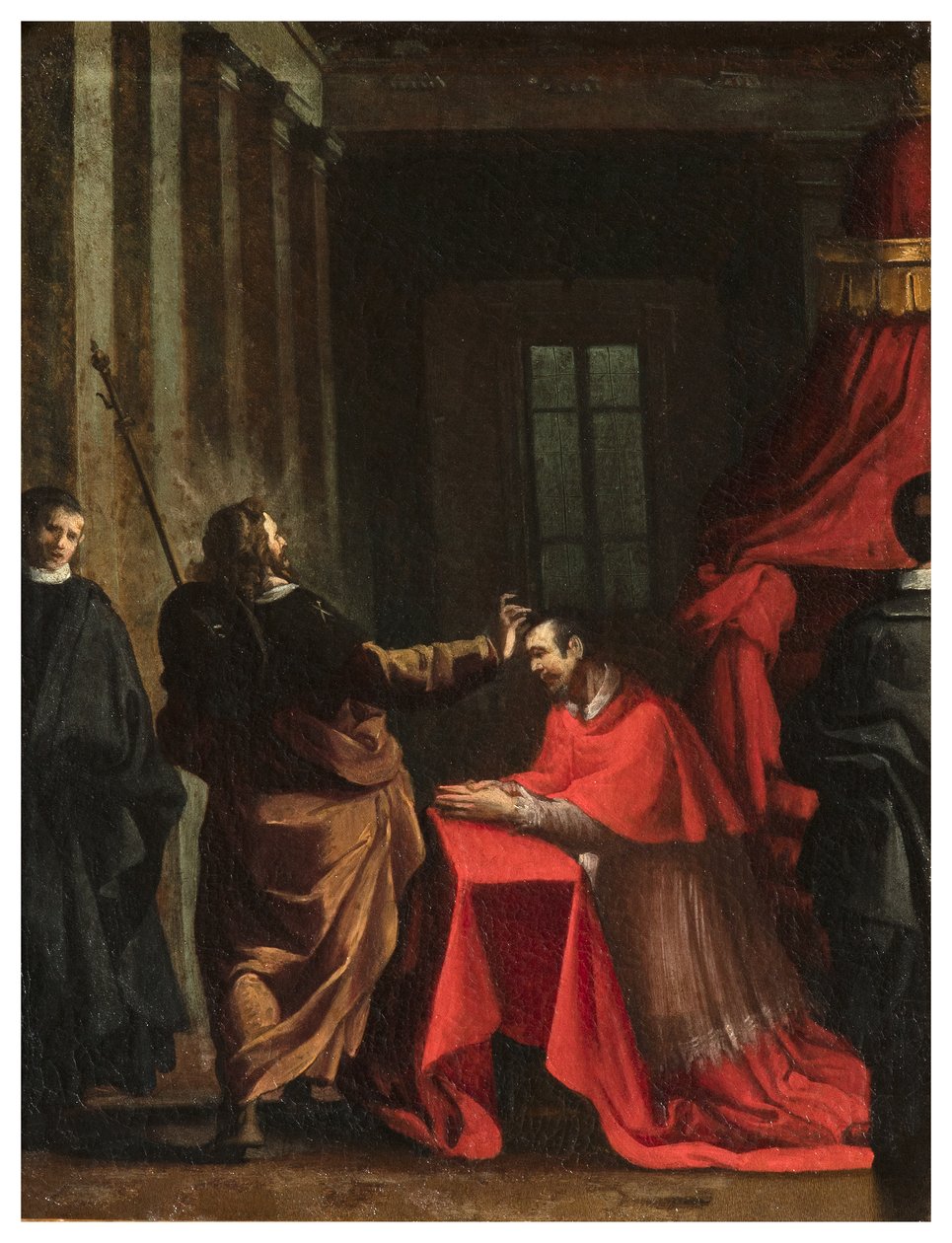Transept Norte, Altar de San Rocco 1635, 45, Genovesino 1645, Signatura del Cardinal, Pintado em baixo à direita de Luigi Miradori