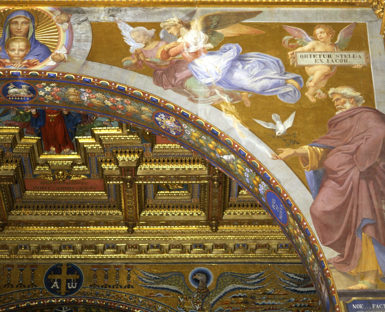 Virgem Maria, com os Anjos e os Patriarcas de Luigi Cochetti