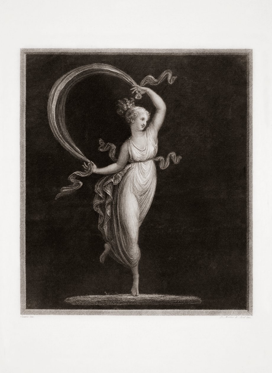 Dançar. Gravado por Luigi Cunego. Desenho de Antonio Canova. de Luigi Cunego