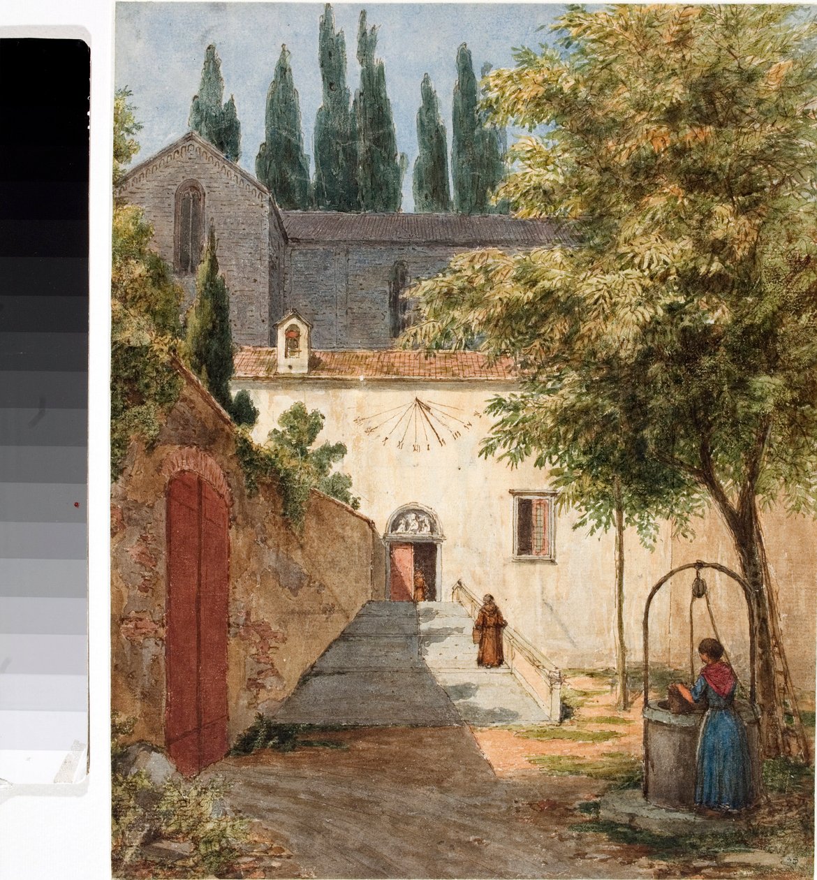 Convento Franciscano, Itália (Aquarela de Luigi Garibbo