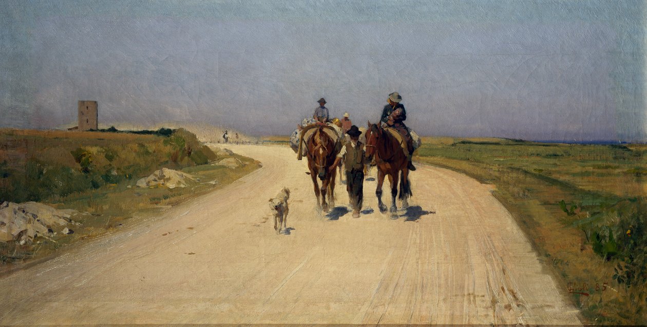 Estrada ensolarada de Luigi Gioli