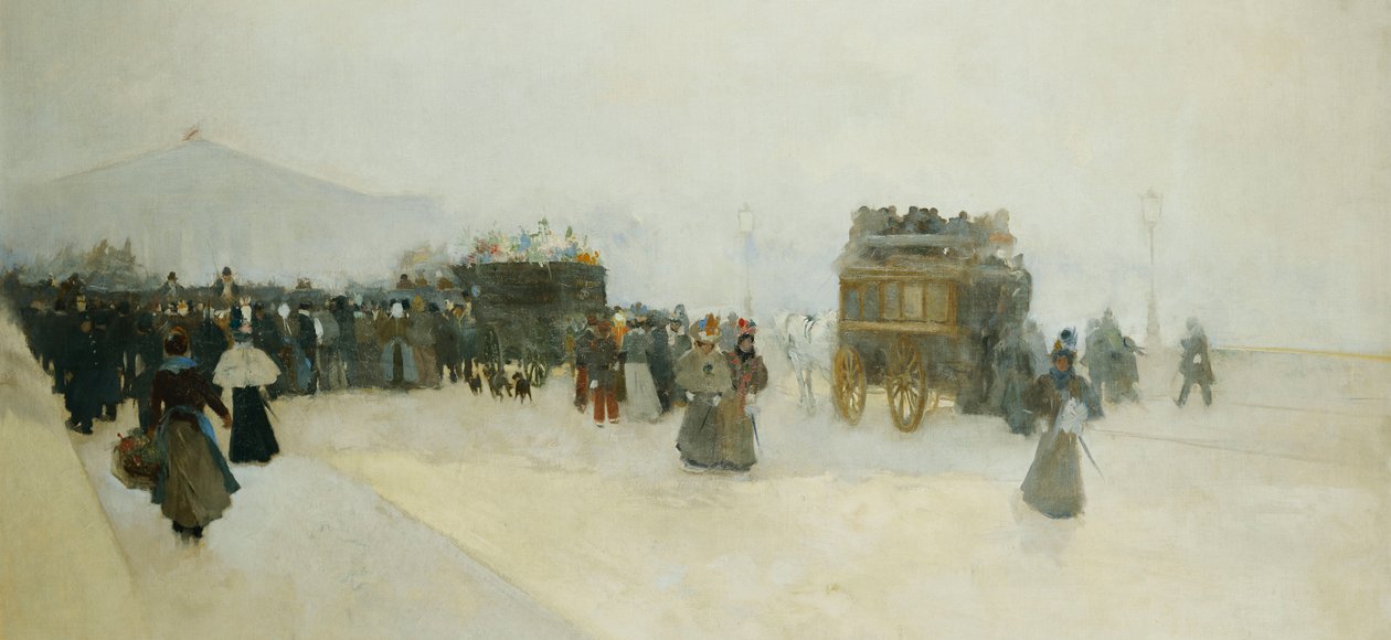Place de la Concorde e o Palácio Bourbon, de Luigi Loir