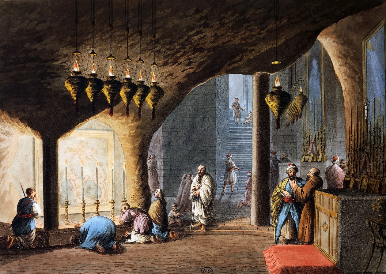 Gruta da Natividade, Jerusalém de Luigi Mayer