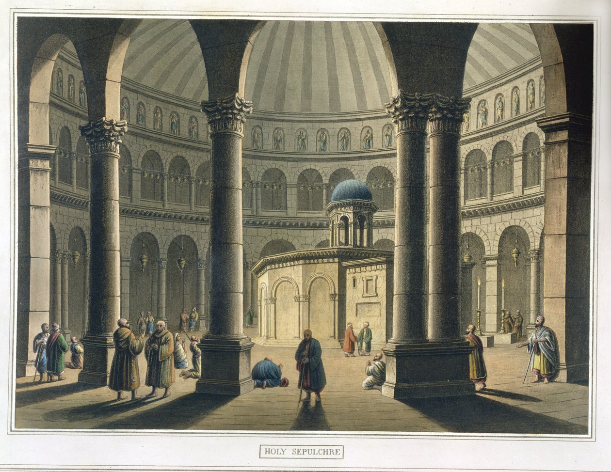 O Santo Sepulcro, pub. por William Watts, 1806 de Luigi Mayer