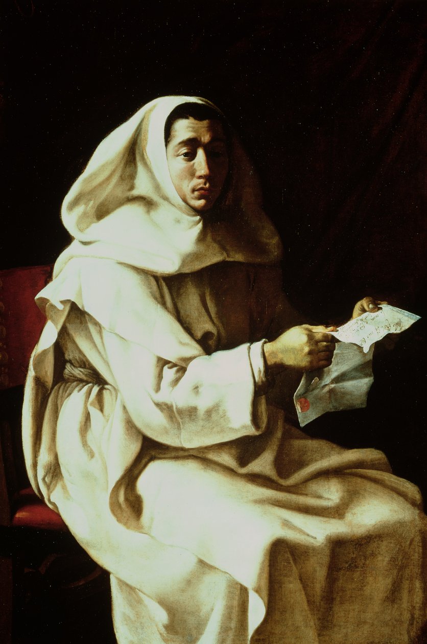 Retrato de um monge da família Pueroni de Luigi Miradori