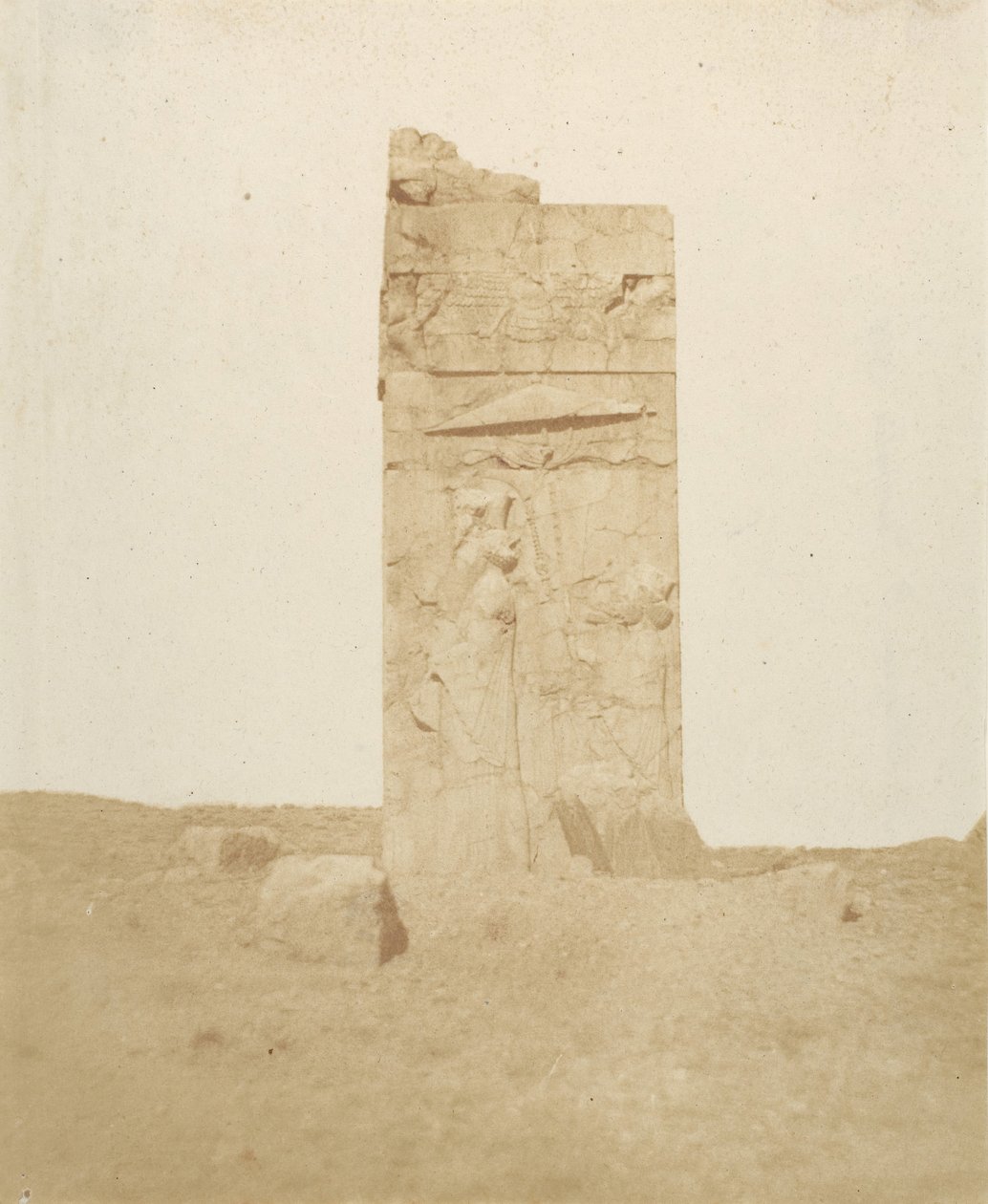 Ruine sulla terza terazza, Persepolis, 1858. de Luigi Pesce