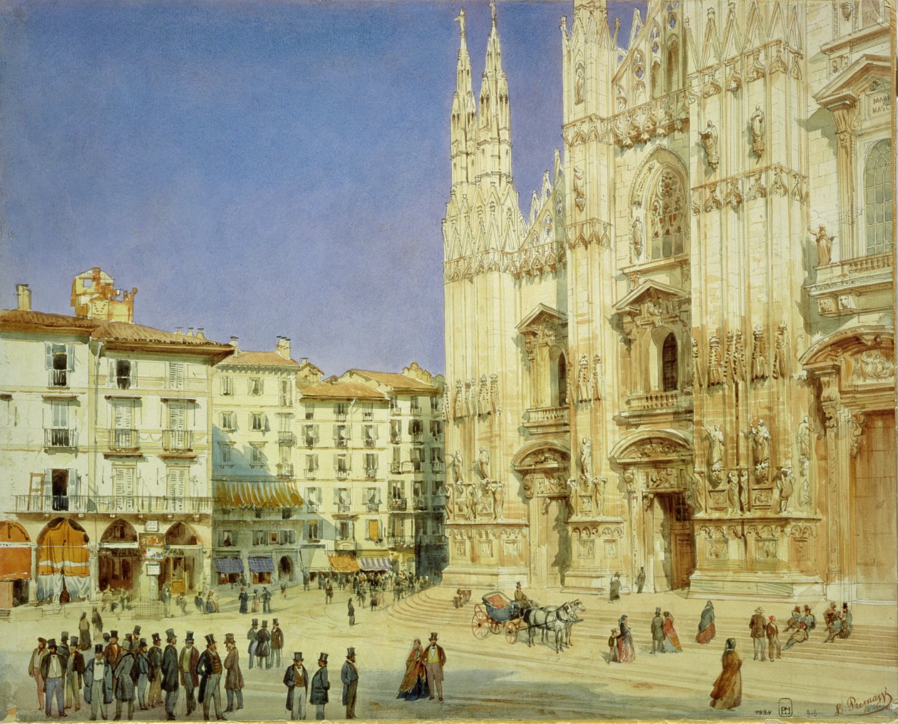 Catedral de Milão, 1846 de Luigi Premazzi
