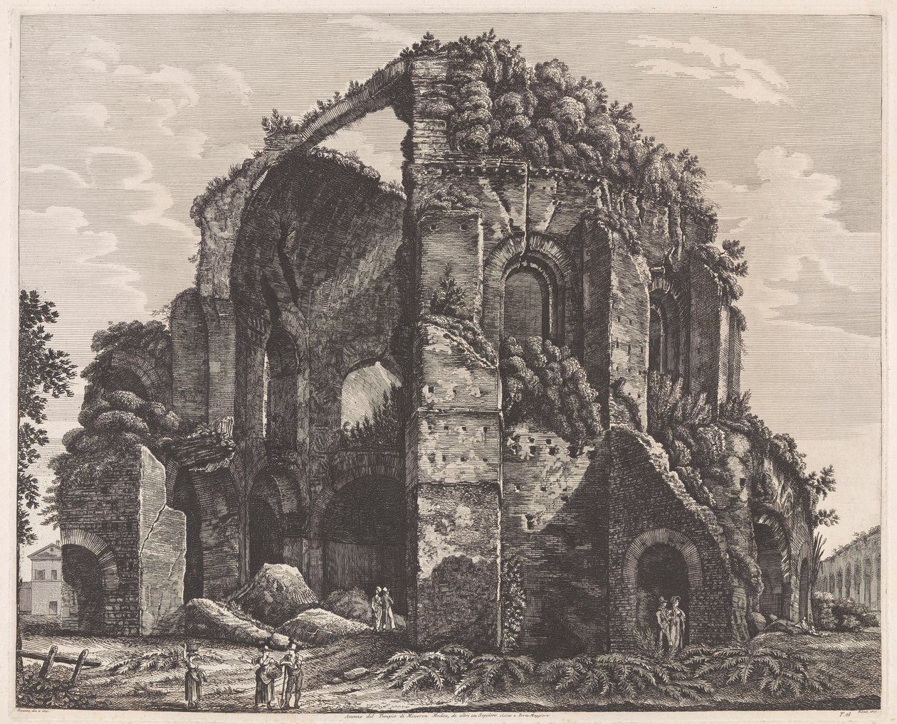 Remanescente do Templo de Minerva Medica de Luigi Rossini