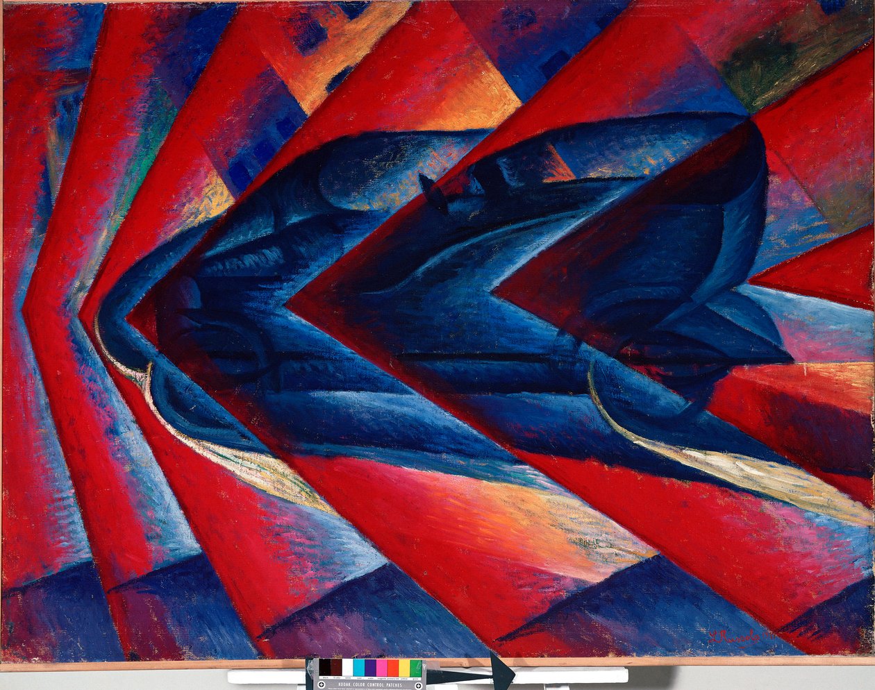 Dinamismo de um carro de Luigi Russolo