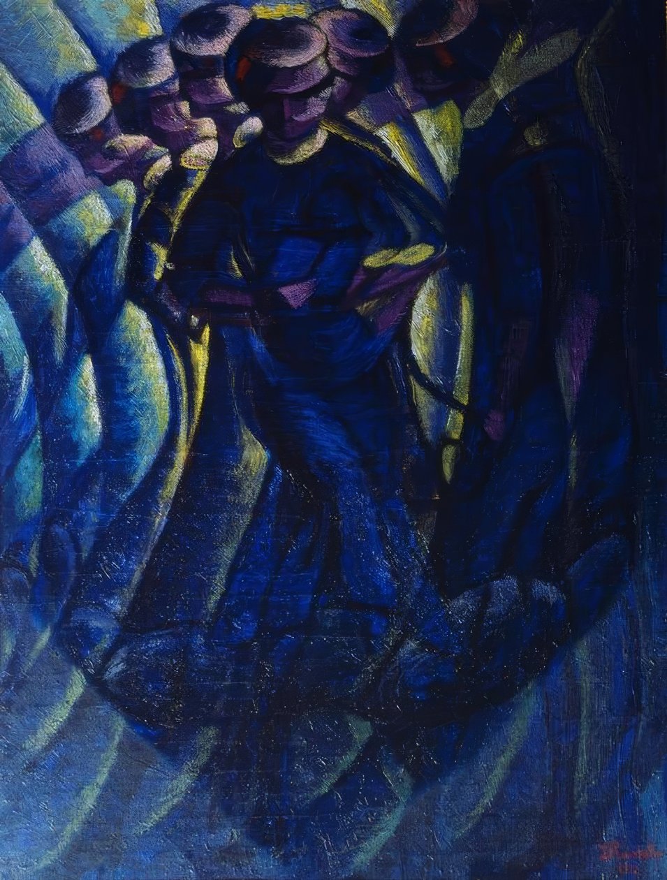 L.Russolo, movimentos de uma mulher de Luigi Russolo