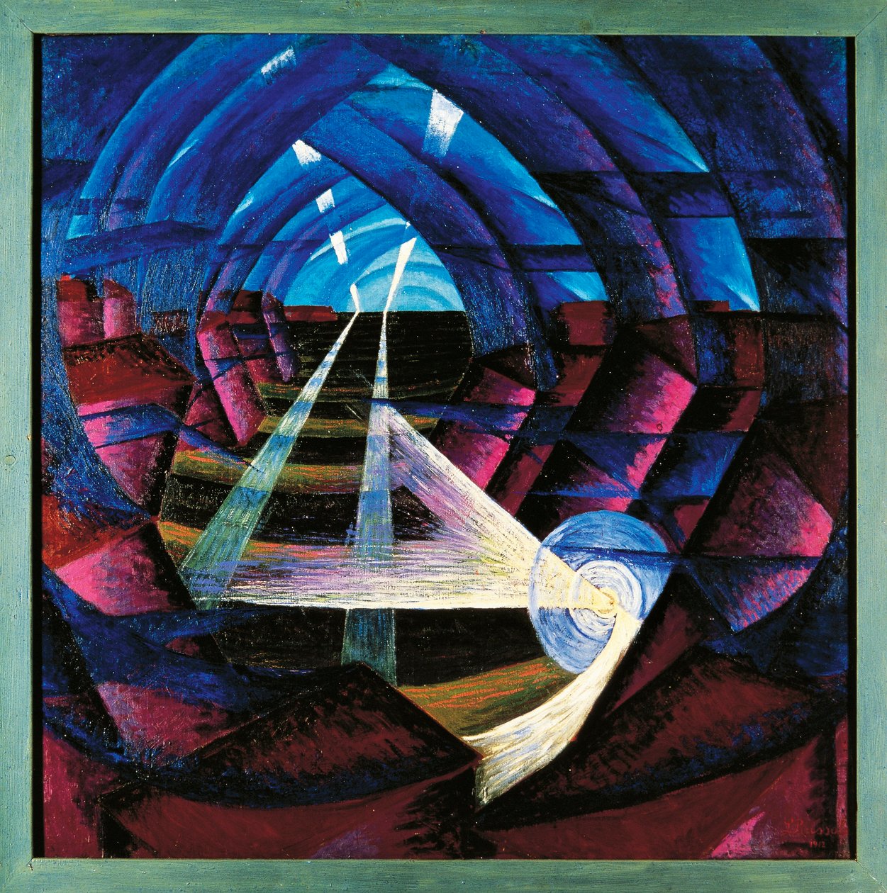 Suíça, Basileia, Compenetração de Casas+Luz+Céu de Luigi Russolo