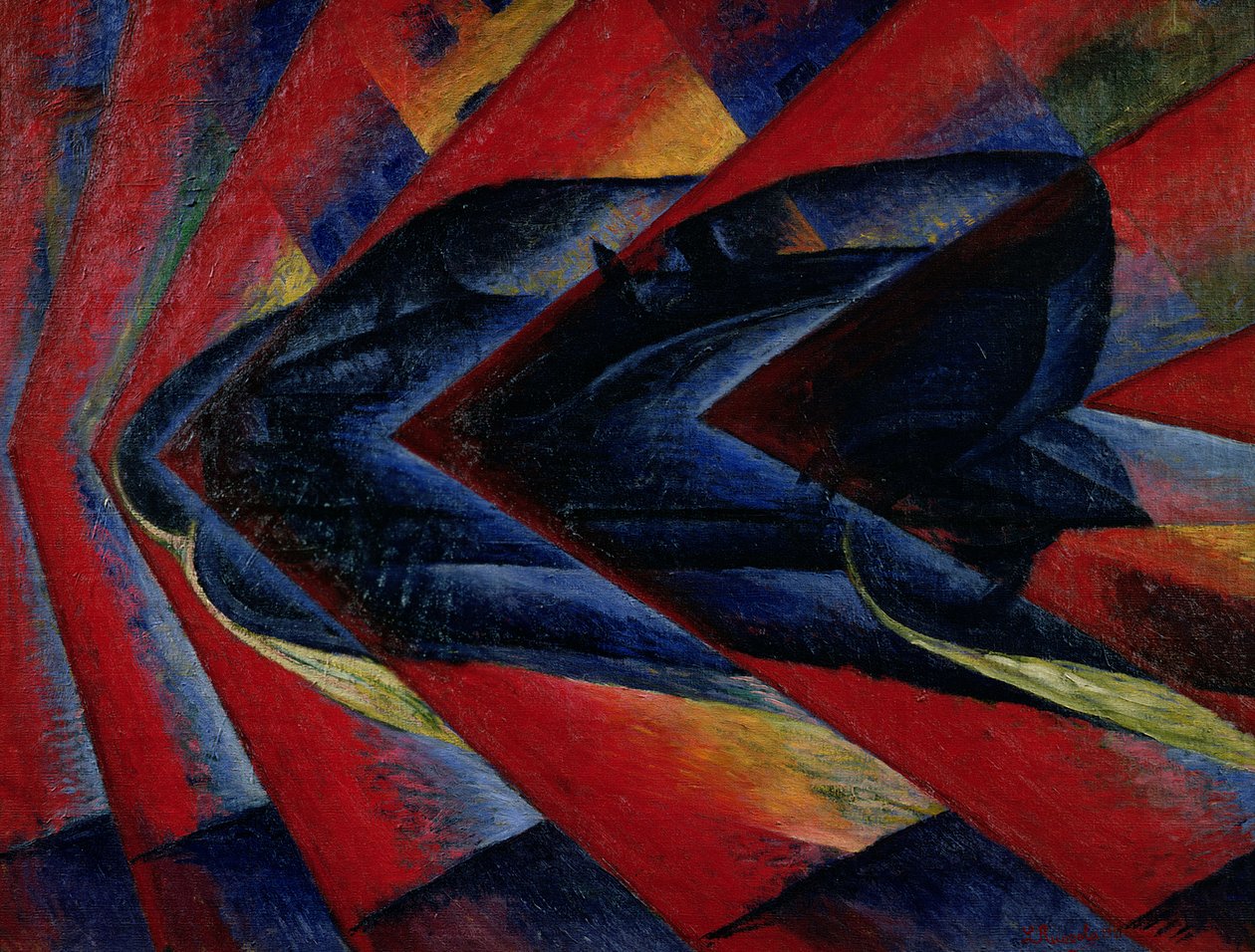 O Dinamismo de um Automóvel de Luigi Russolo