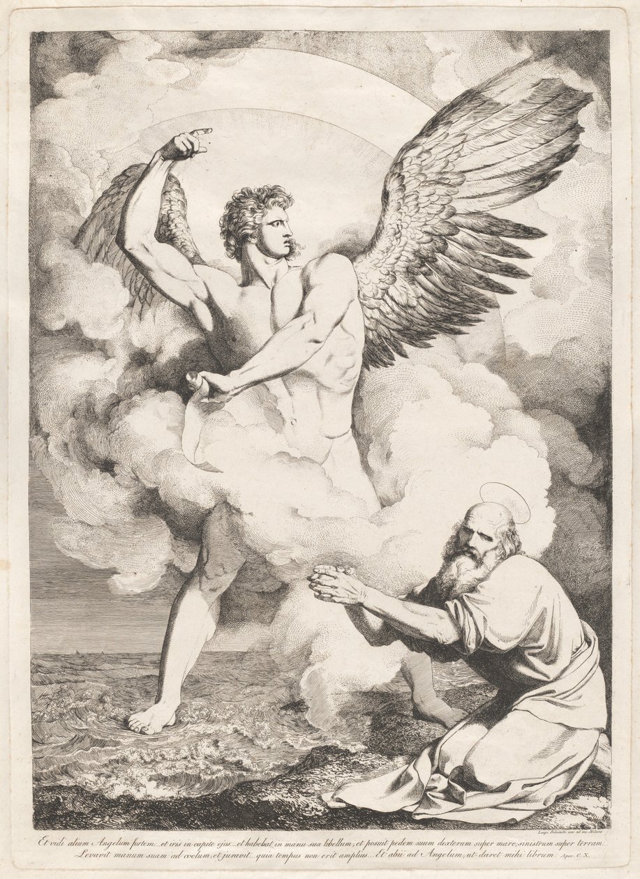 E vi outro anjo forte... (O Anjo do Apocalipse Aparecendo a São João) de Luigi Sabatelli I