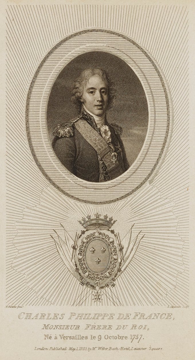 Charles Philippe de França de Luigi Schiavonetti