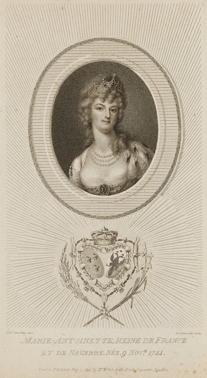 Maria Antonieta, Rainha de França de Luigi Schiavonetti