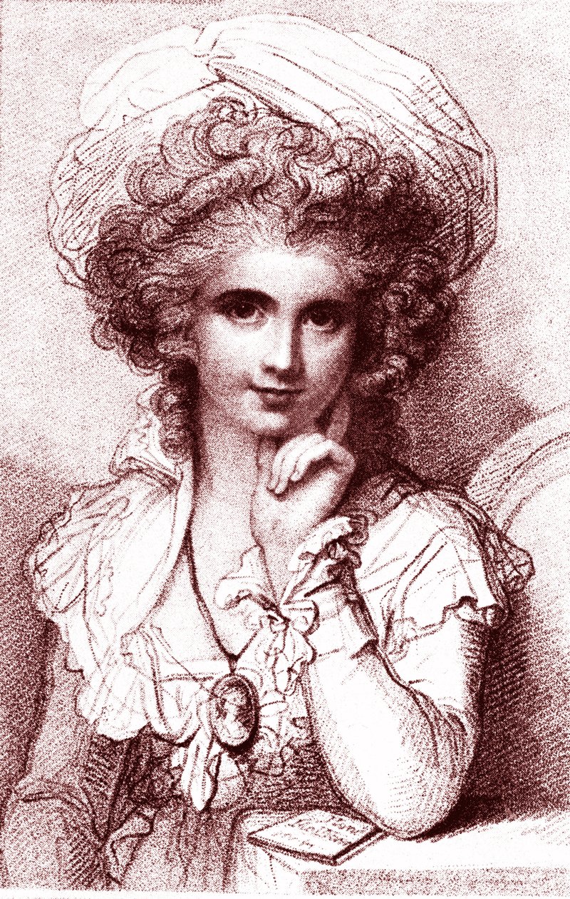 Marie COSWAY (1760-1838), pintora italiana inglesa. Gravura de Luigi Schiavonetti (1765-1810) por R. Cosway. 1930 de Luigi Schiavonetti