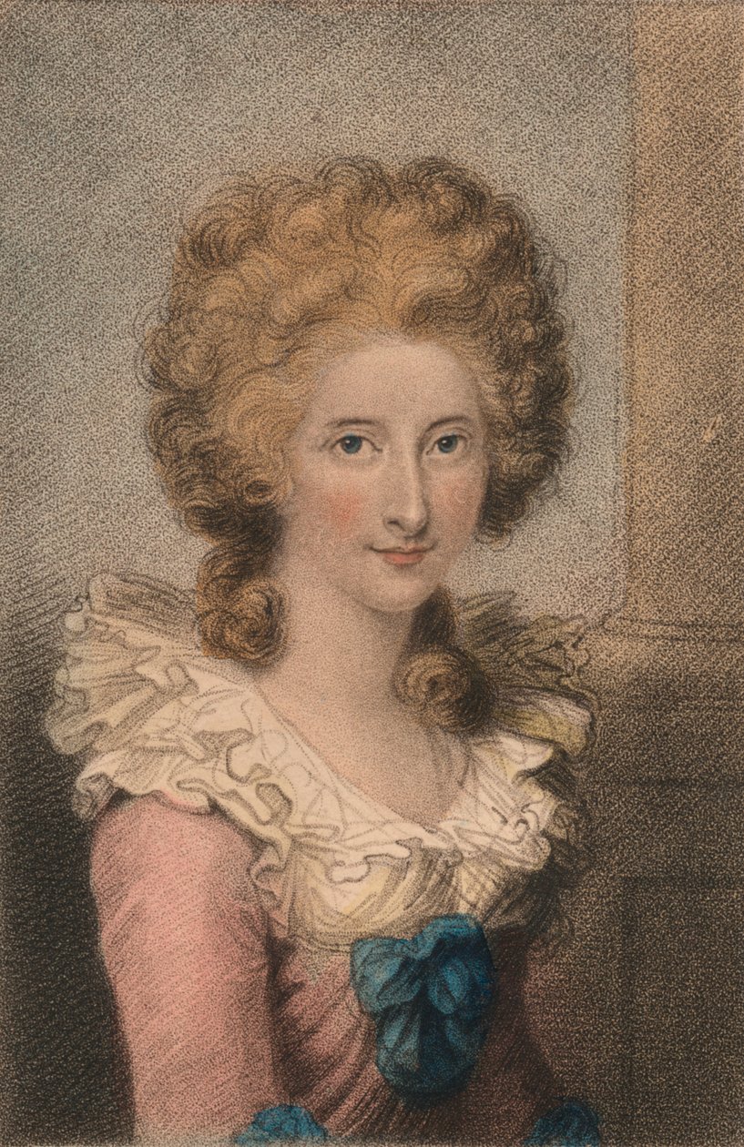 A Sra. Honorável Damer, 1794. de Luigi Schiavonetti