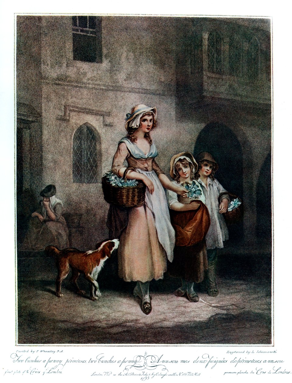 Dois cachos por centavo Primroses, Dois cachos por centavo, 1793, 1910 de Luigi Schiavonetti