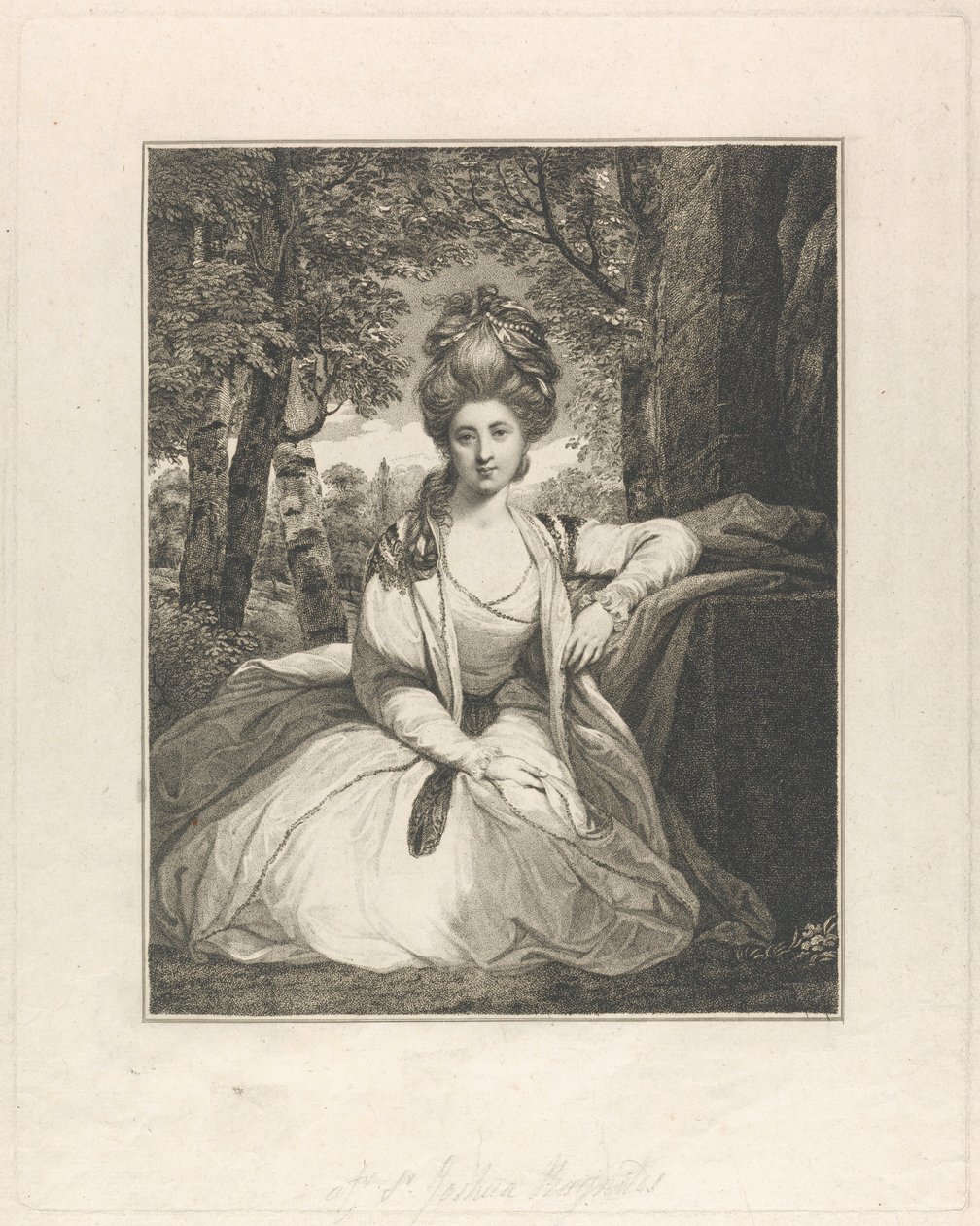 Viscondessa Bayham (depois Marchioness Camden) de Luigi Schiavonetti