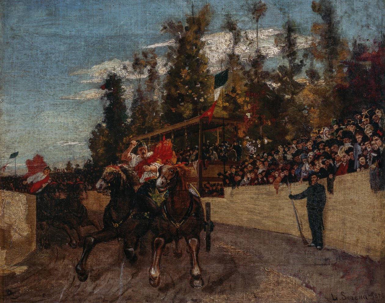 Corrida de cavalos de Luigi Serena