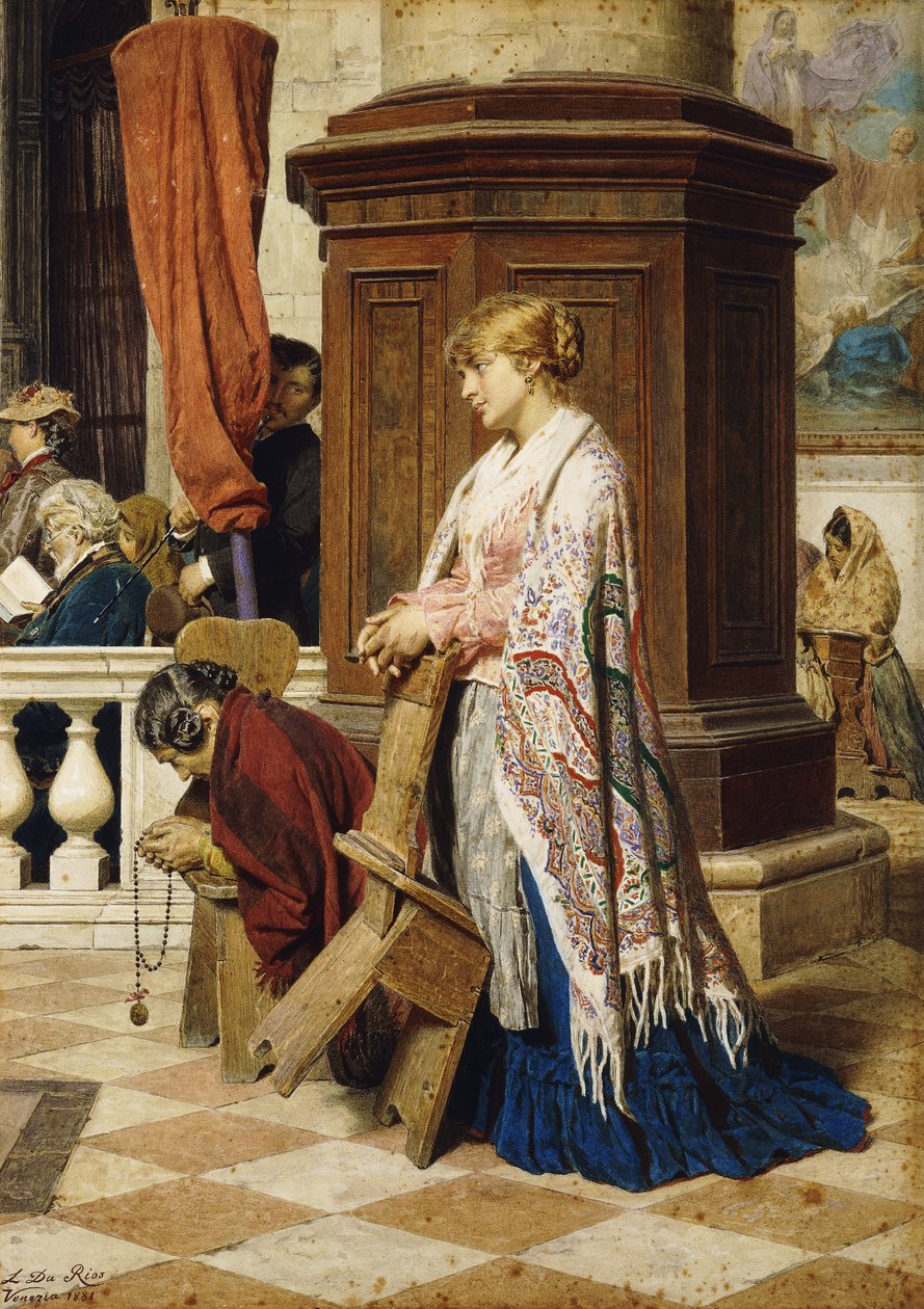 Tentação na Casa de Deus, 1881 de Luigi da Rios