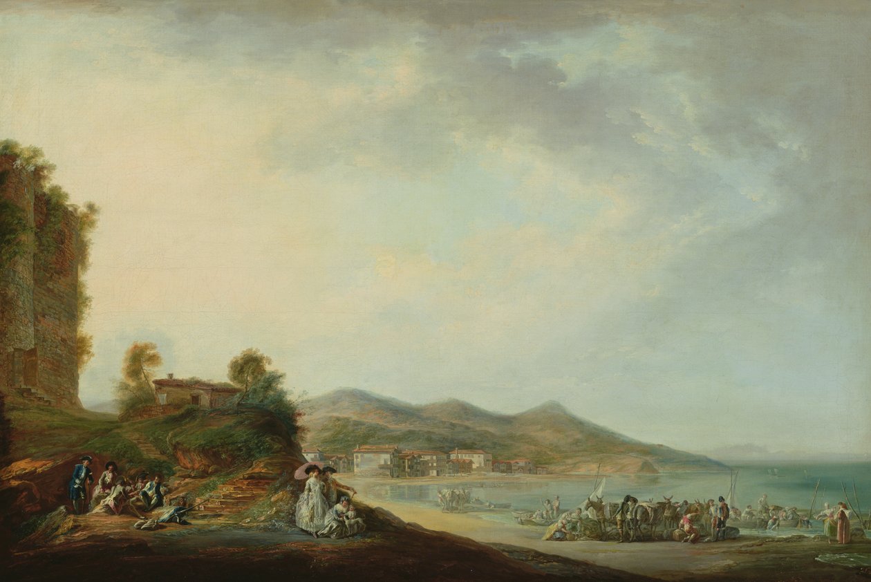 Vista de Hondarribia de Luis Paret y Alcazar
