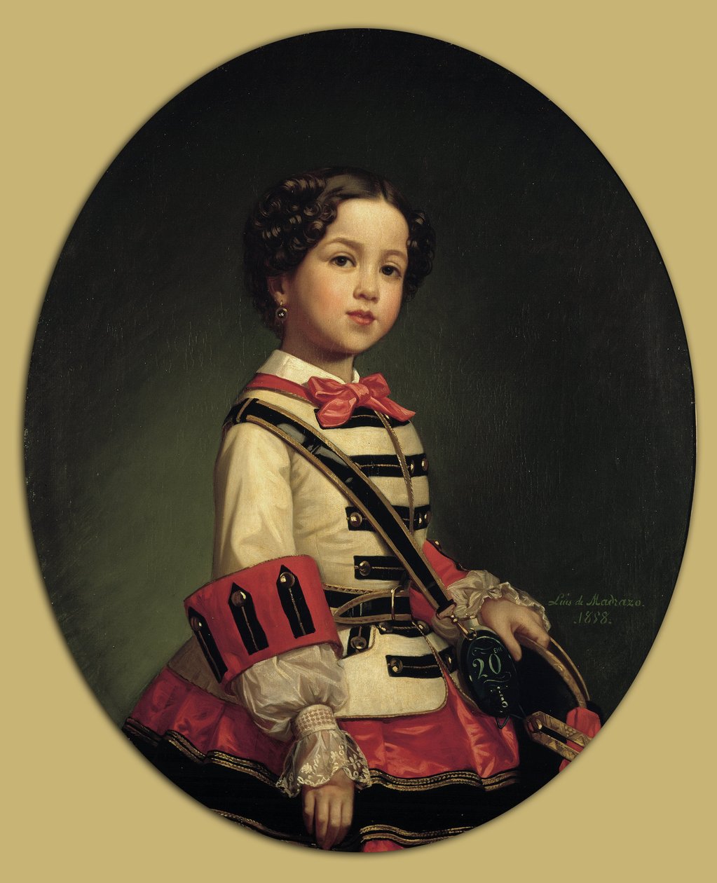 Cristina de Roncali e Gaviria, a pequena marquesa de Roncali de Luis de Madrazo