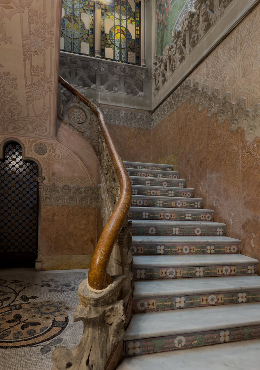 A escadaria, Casa Navas de Luis Domenech i Montaner