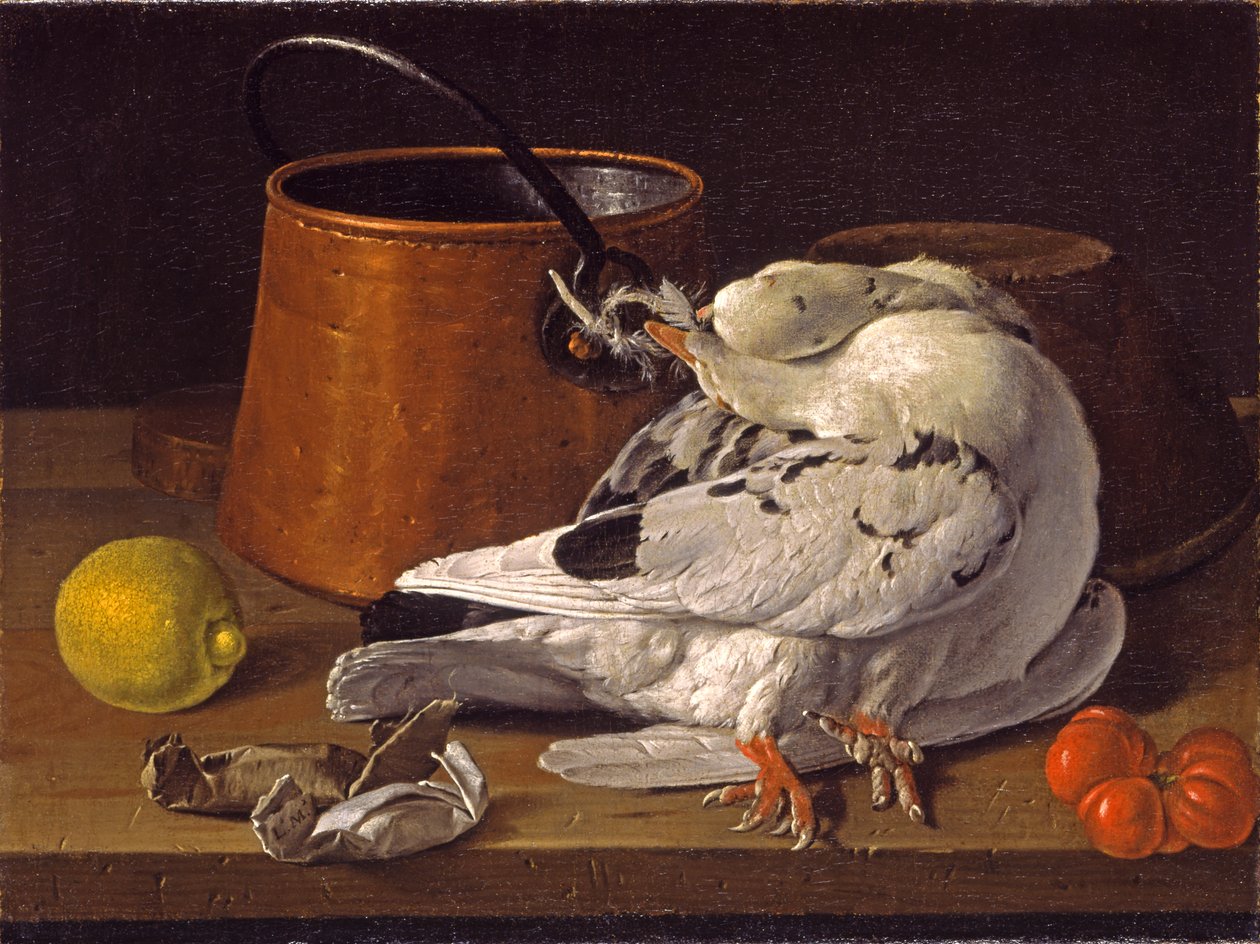 Ainda vida com jogo, c.1770 de Luis Egidio Melendez