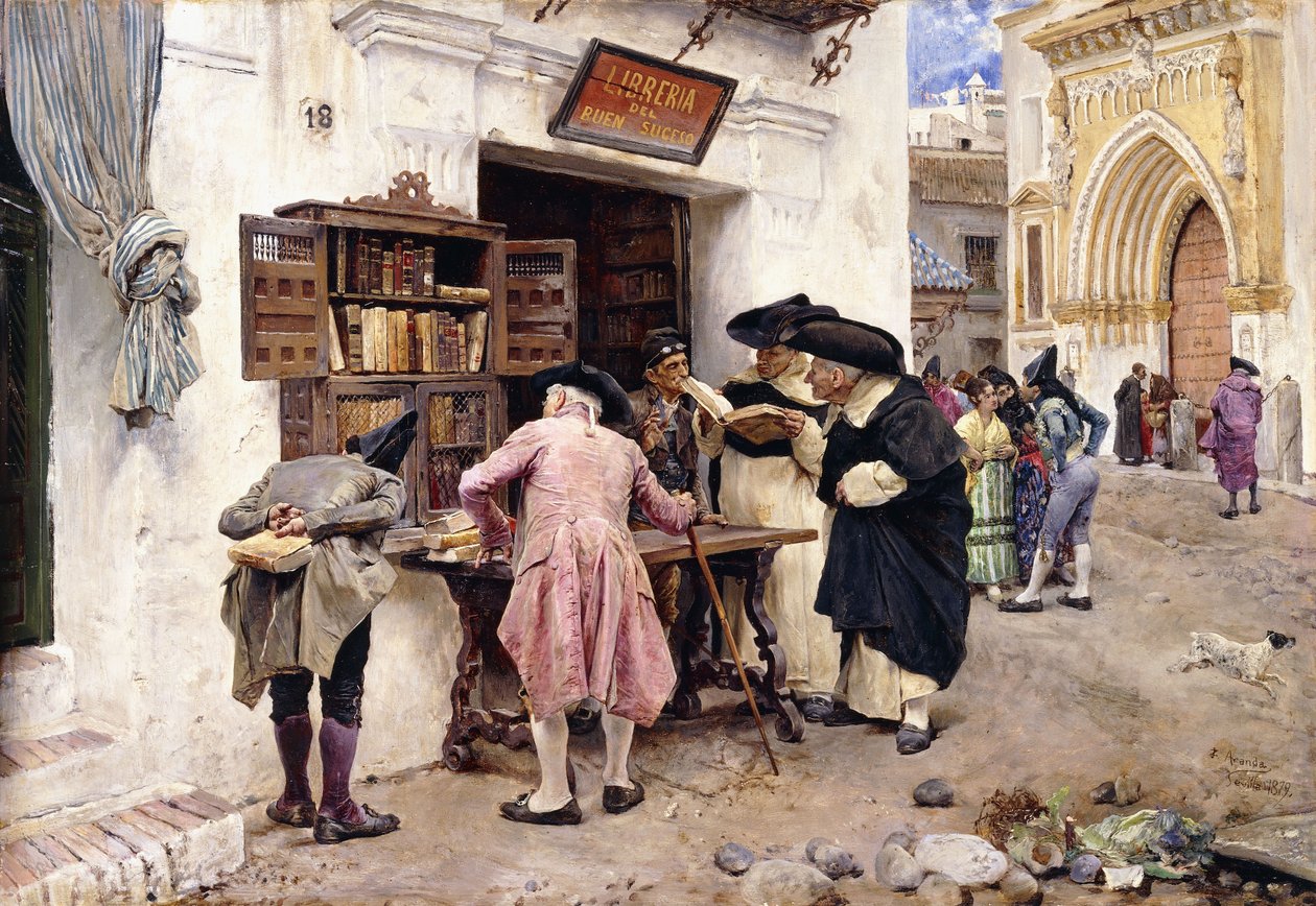 Os bibliófilos, 1879 de Luis Jimenez y Aranda
