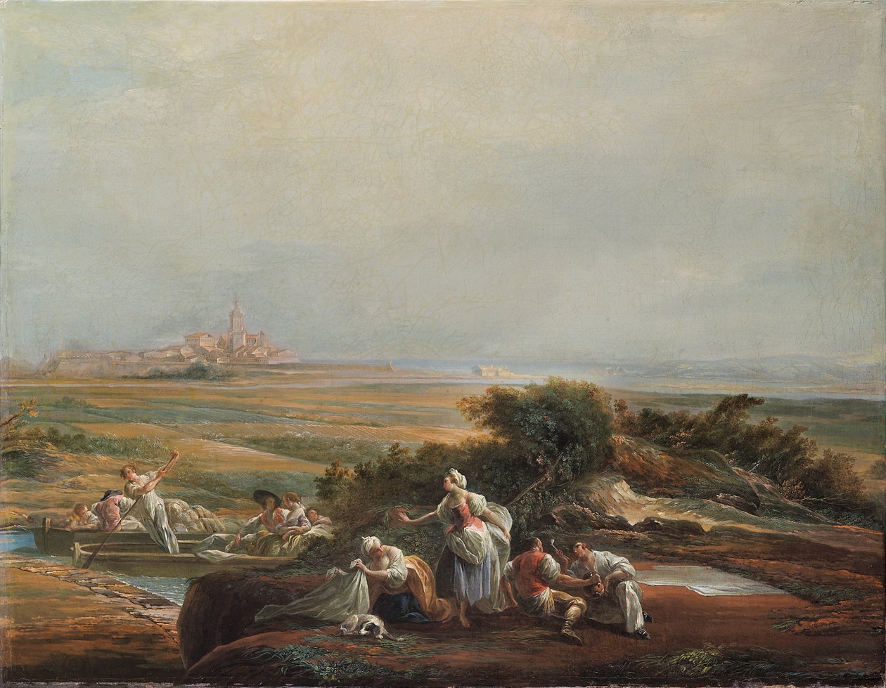Vista de Fuenterrabía (fragmento) de Luis Paret y Alcazar