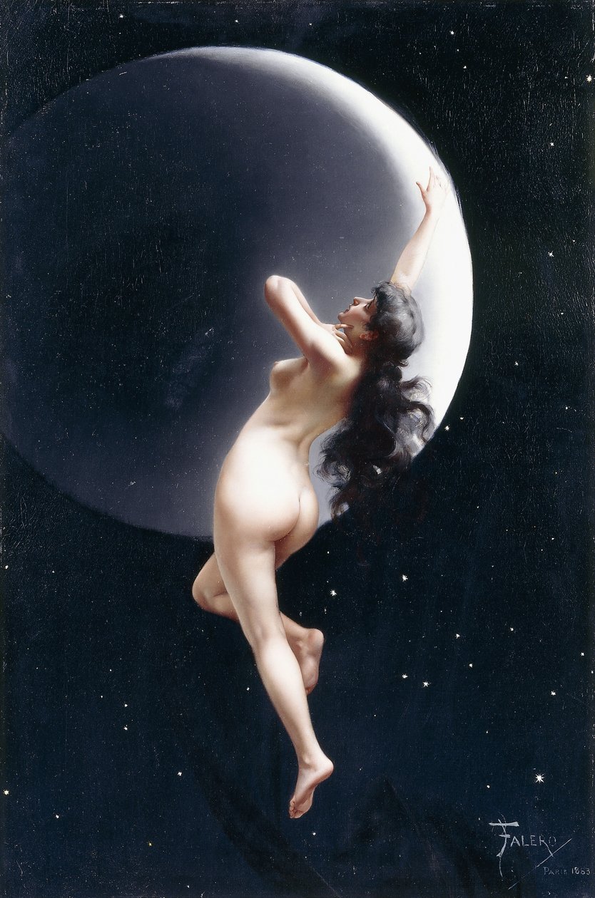 A Ninfa da Lua, 1883 de Luis Riccardo Falero