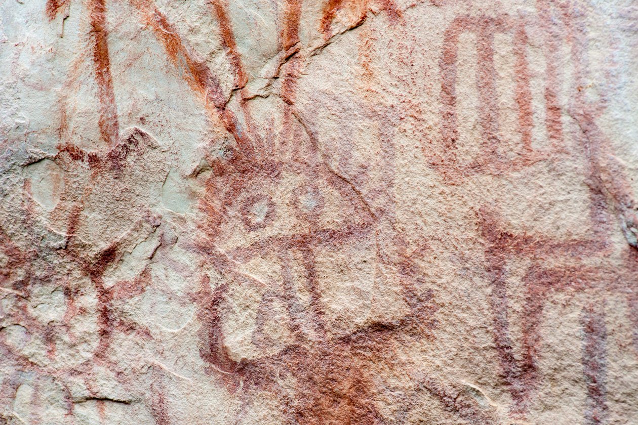 Pictografia, Faical, San Ignacio, Cajamarca, Peru, 2015. de Luis Rosendo.