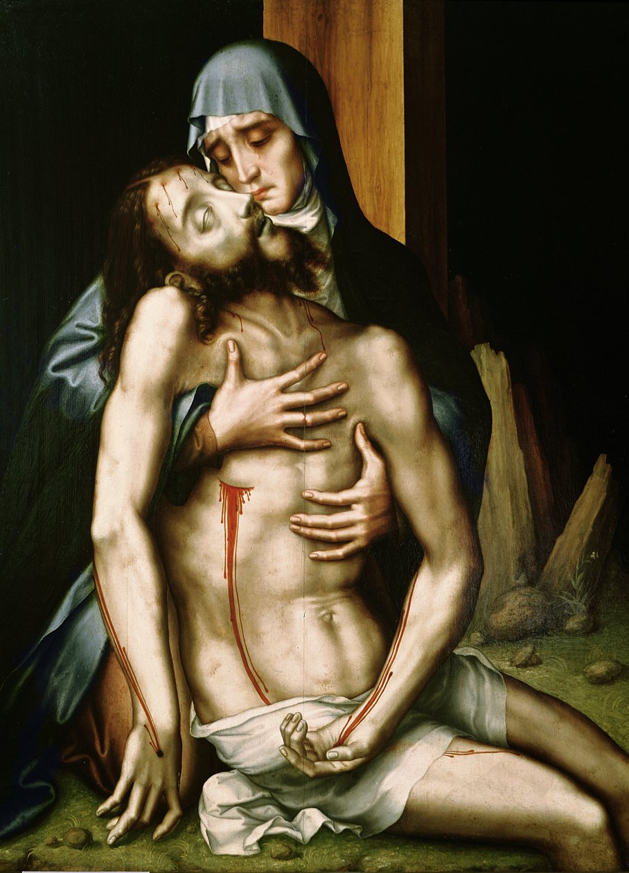 Pieta (óleo sobre painel) de Luis de Morales