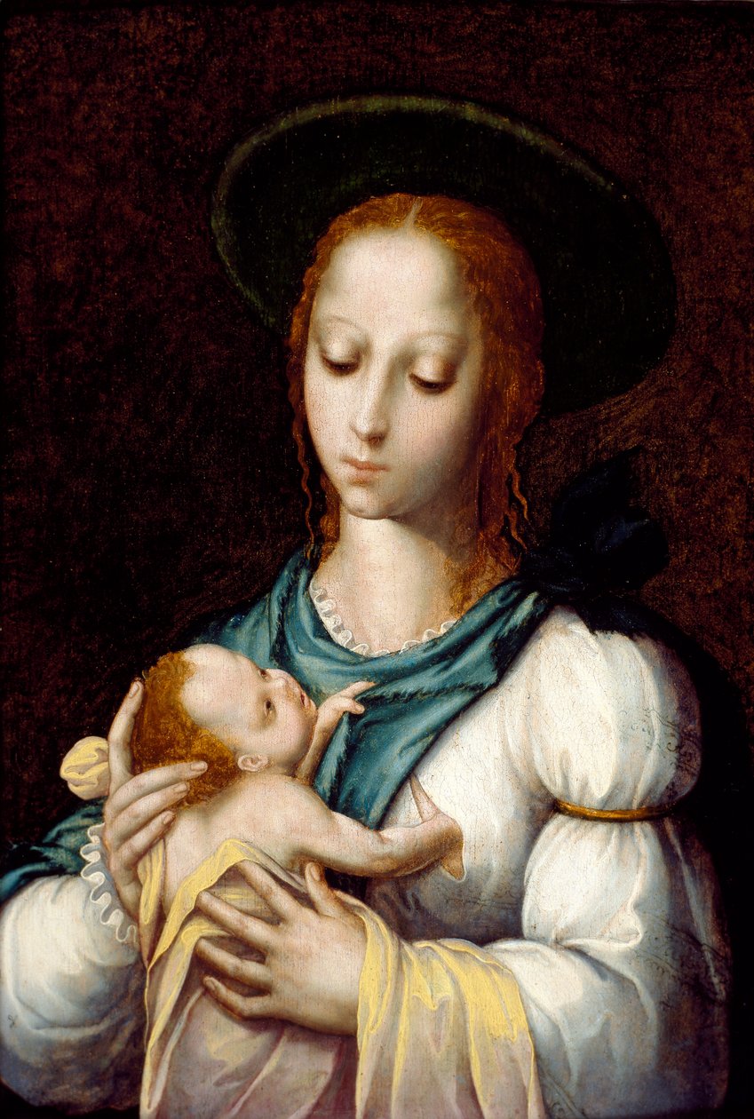 A Virgem e a Criança, c1567 de Luis de Morales