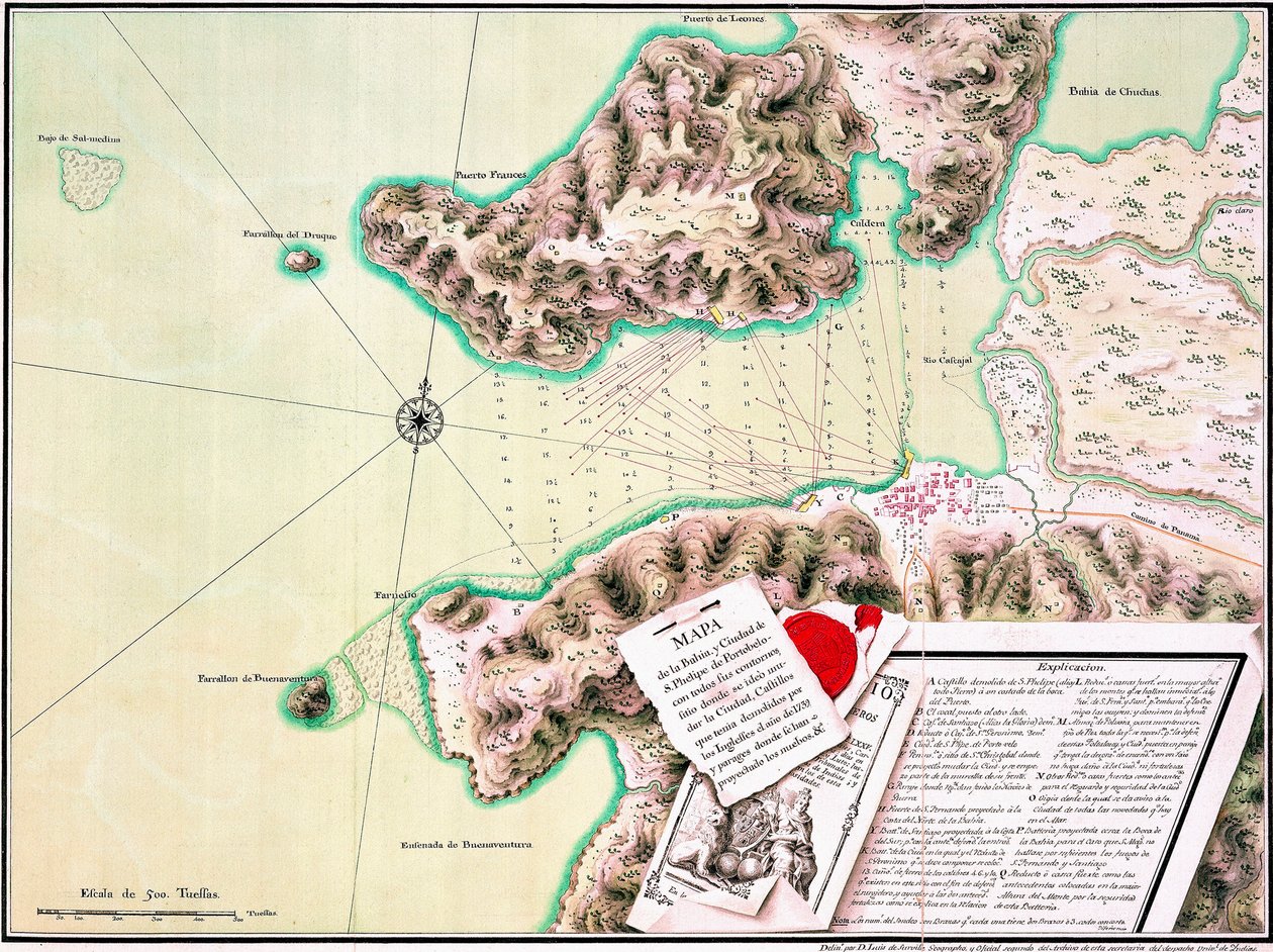 S. Phelipe de Porto Bello de Luis de Surville