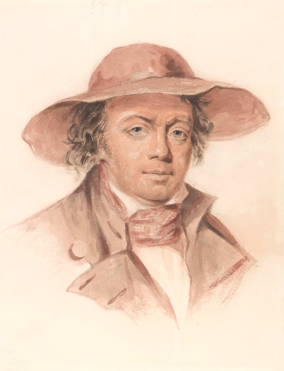 Homem de Chapéu Brilhante de Luke Clennell