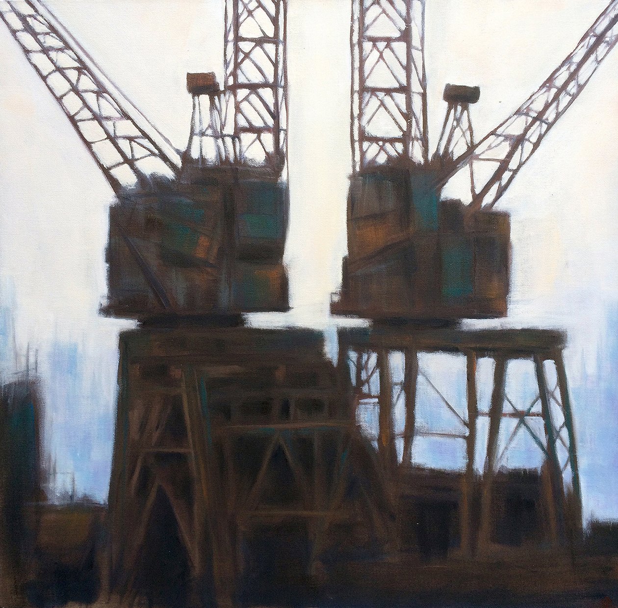 Irmãos Battersea, 2011 (óleo sobre tela) de Luke M Walker