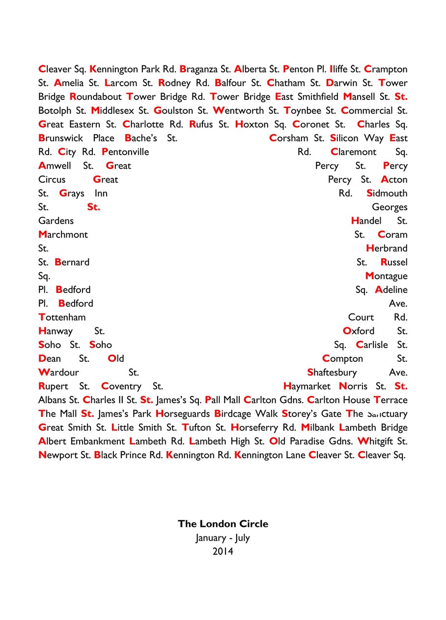 Círculo de Londres de Luke M Walker