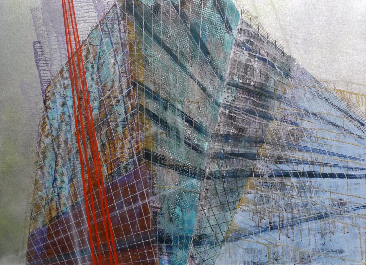 Metastrutura VI, 2016 (óleo sobre tela) de Luke M Walker
