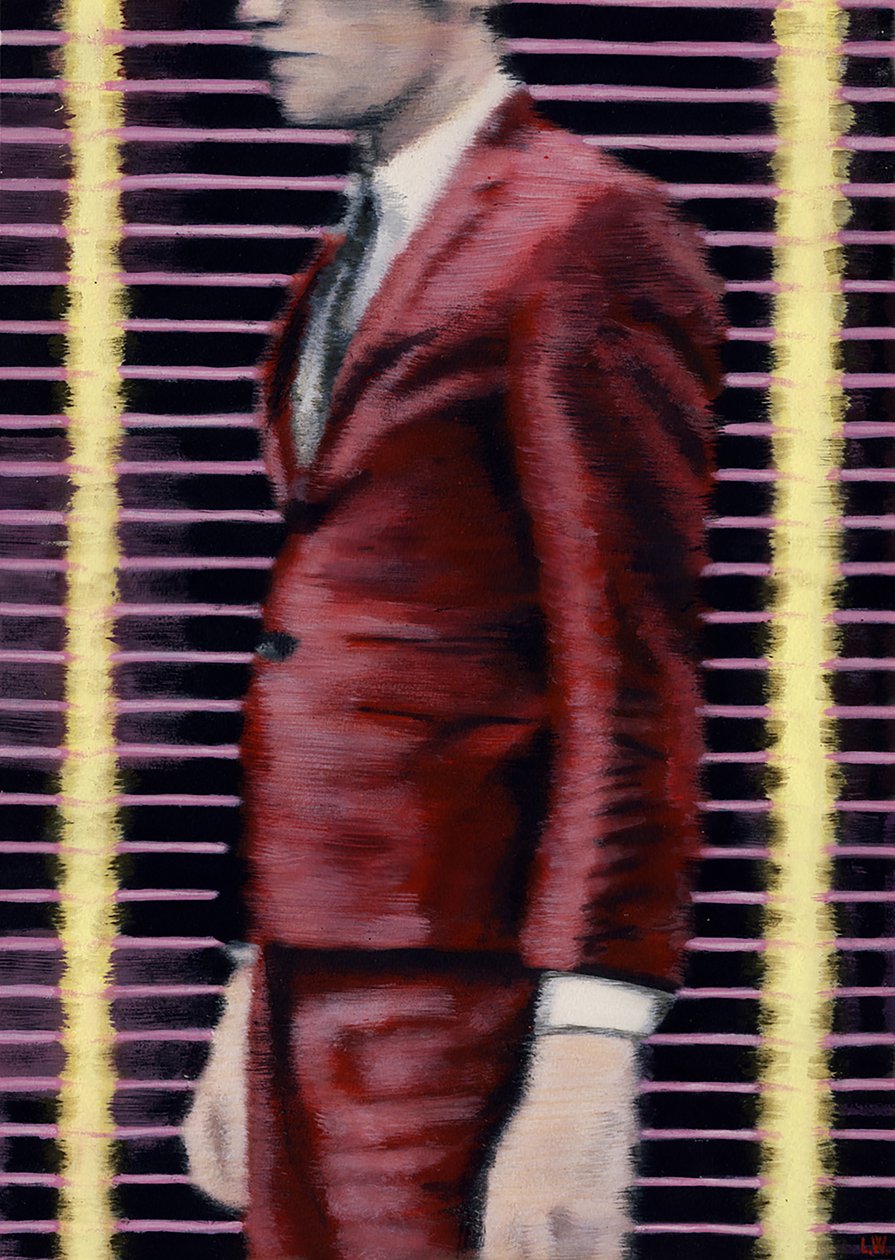 Um galo de cata-vento, c.2013 (tinta acrílica sobre papel) de Luke Waller