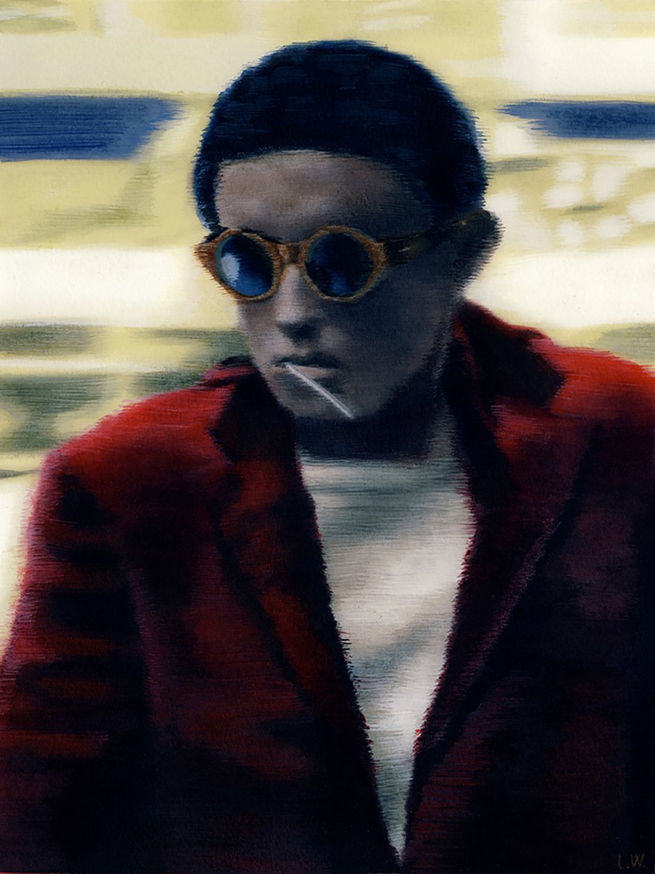 Solomon, c.2012 (tinta acrílica sobre papel) de Luke Waller
