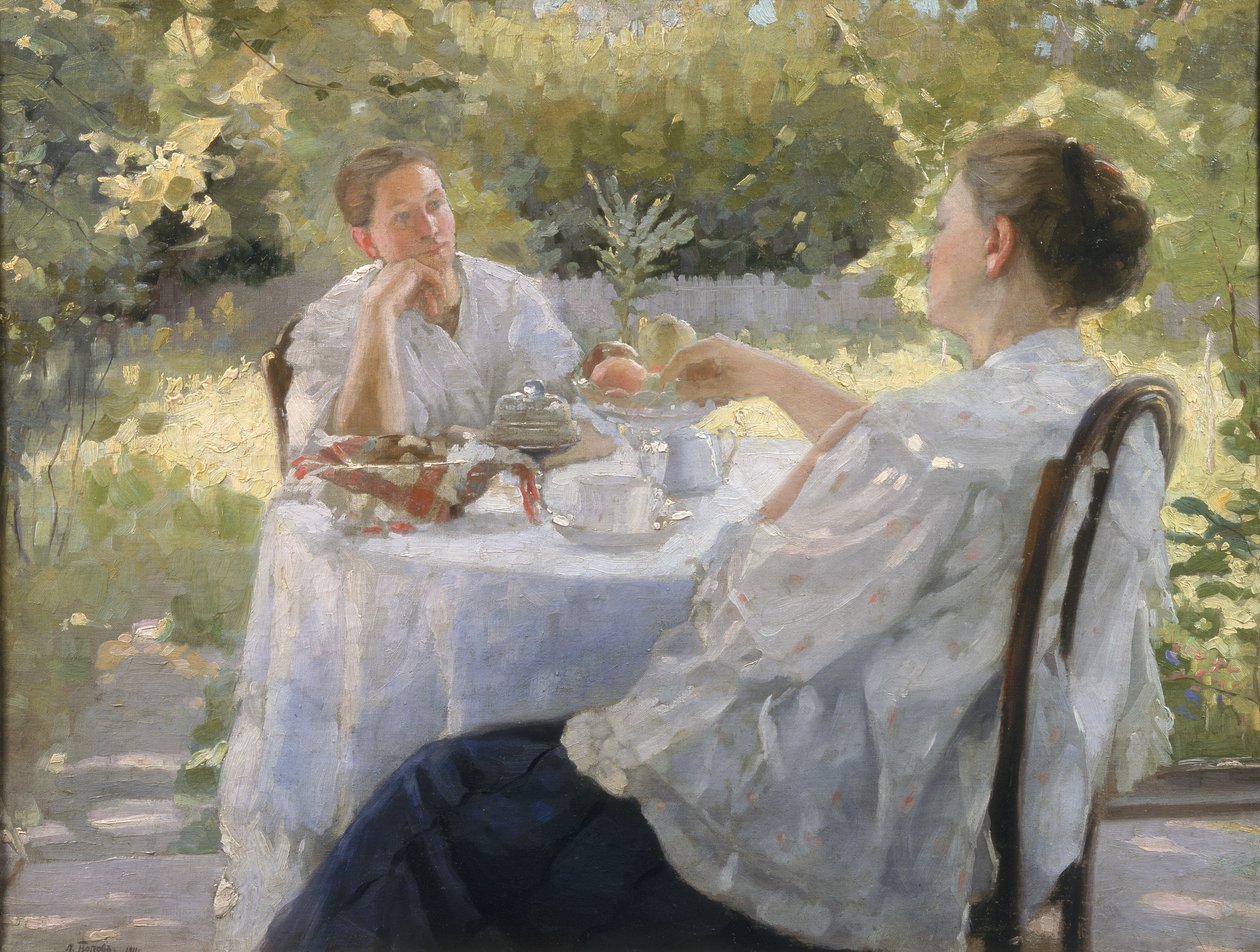 No jardim, 1911 de Lukjan Vasilievich Popov