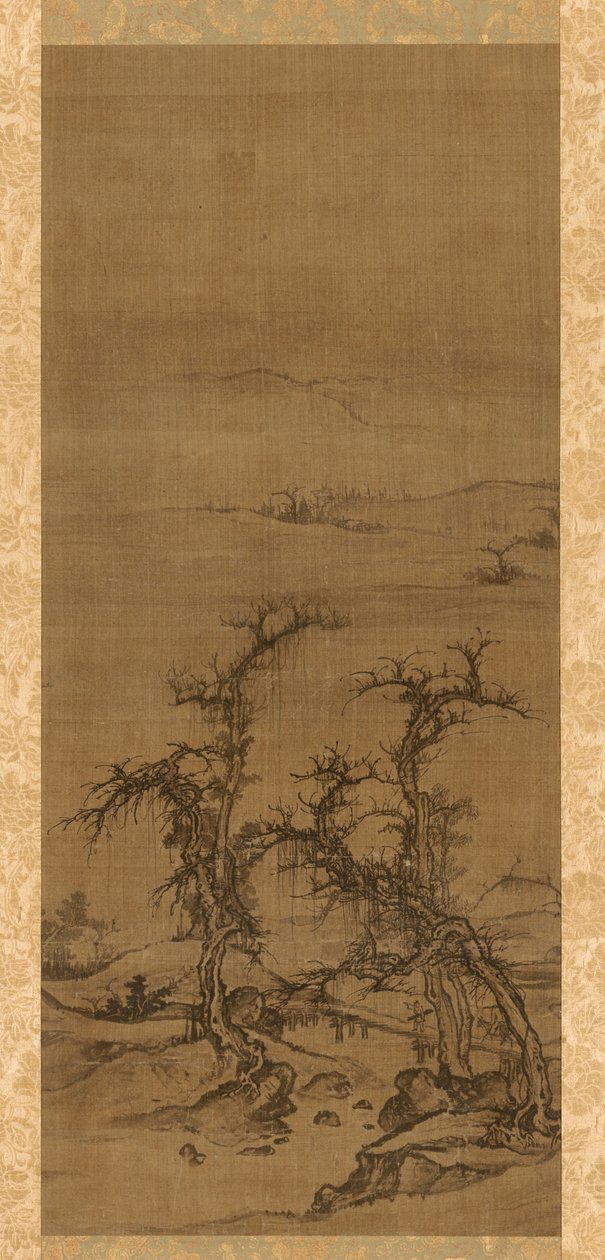 Levando um Qin em uma Visita, 1271-1368. de Luo Zhichuan