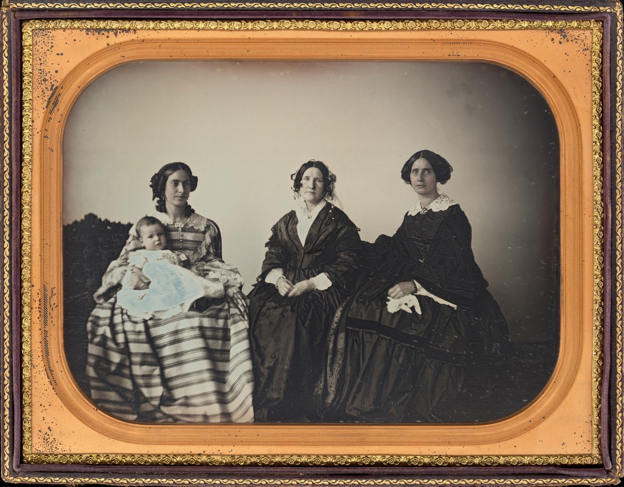 Retrato de uma mãe, de uma criança e de duas mulheres,c. 1850 (foto) de Luther Holman Hale