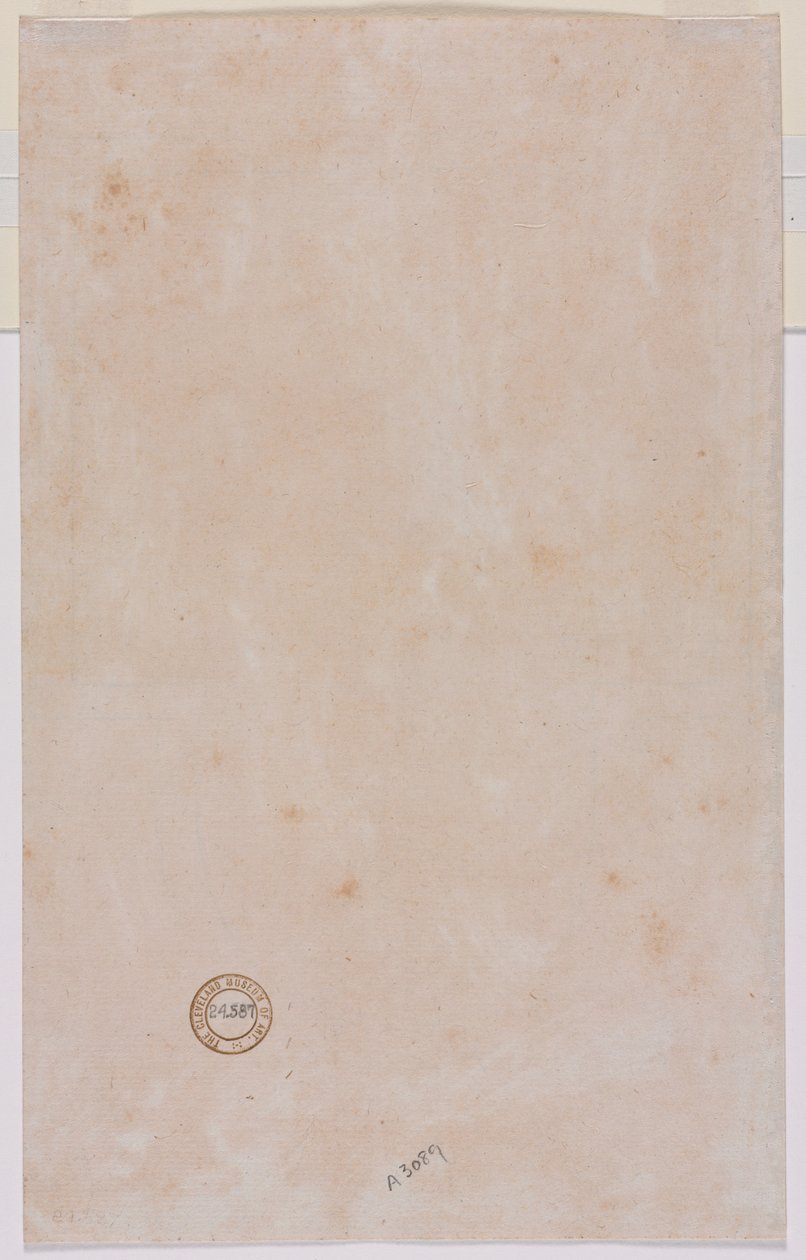 Verso do plano arquitetônico, meados dos anos 1500. de Luzio Romano
