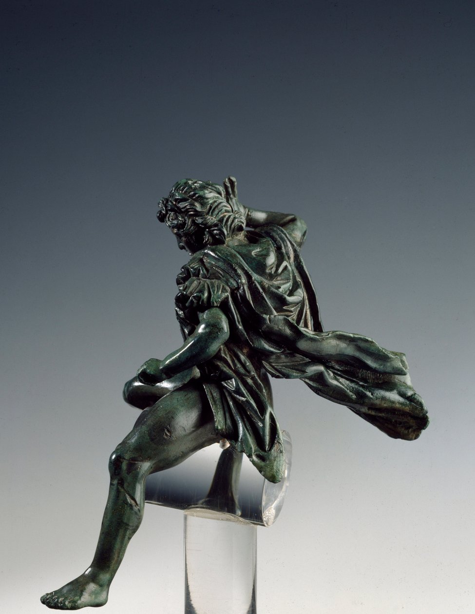 Arte grega: "O rei de Macedoine Alexandre o Grande (356-323 AC) a cavalo" Escultura de bronze de Lysipus de Sicyone (395-305 AC) século IV AC. Roma Museo Nazionale di Villa Giulia Itália de Lysippos (attributed to)